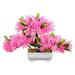 TISHITA Artificial Bonsai Tree Artificial Bonsai Living Room Bathroom Decor Indoor Centerpiece Shelf Office Desk Potted Japanese Tree light pink