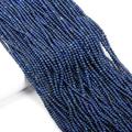 Natural Lapis Lazuli Gemstone Round Stone Beads for Jewelry Making DIY Bracelet Necklace (2mm) 2 Strands