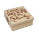 Enjoy The Little Things Frog Square Rubber Stamp Stamping Scrapbooking Crafting - Small 1.25in