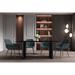 Zara 55" Rectangular Dining Table with Glass/Sintered Stone Top by LeisureMod