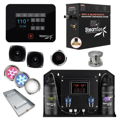 SteamSpa BKT450-ADP Black Series WiFi and Bluetooth 4.5KW Quickstart