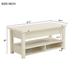 Lift Top Coffee Table End Table with Open Shelves for Living Room Flip-designs Folded Tabletop Dining Table Computer Desk, Ivory