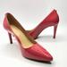 Michael Kors Shoes | Michael Kors Womens Pump Red Kitten Heels Shoes 6 M | Color: Pink/Red | Size: 6