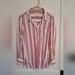 American Eagle Outfitters Tops | American Eagle Red And White Striped Oversized Fit Button Down Shirt Size M | Color: Red/White | Size: M