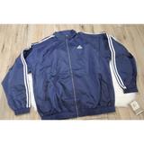 Adidas Jackets & Coats | Nwt Vintage 90s Adidas Jefferson Soccer Men's Xl Nylon Full Zip Jacket W/ Hood | Color: Blue | Size: Xl