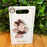 Disney Toys | Disney Dlr Minnnie Mouse Rock The Dots Word Filled Fashionista Sparkle Pin | Color: Black/Pink | Size: Osg