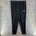 Adidas Pants | Adidas Sweatpants Men's Medium Adult Casual Black White Outdoors Pockets Zip | Color: Black | Size: M