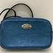 Coach Bags | Coach Small Shimmery Blue Pebbled Leather Crossbody Bag | Color: Blue | Size: 6” W X 3.5” H X 1.5” Base