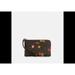 Coach Bags | Coach Corner Zip Wristlet With Ornament Print Wristlet Wallets Bag Brown Black | Color: Brown | Size: Os