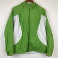 Columbia Jackets & Coats | Columbia Size Medium Women’s Green White Full Zip Hooded Windbreaker Jacket | Color: Green/White | Size: M