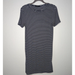 Brandy Melville Dresses | Brandy Melville Women T-Shirt Mini Dress One Size Blue White Stripe Ribbed Knit | Color: Blue/White | Size: One Size