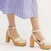 Free People Shoes | Free People Matisse Platform Wooden Clogs With Ankle Straps | Color: Cream/White | Size: 7