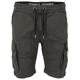 Alpha Industries Shorts "Cotton Twill Jogger" Herren vintage grey, Gr. M, Baumwolle, Cargoshorts mit Tunnelzug