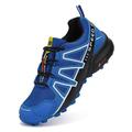 VENROXX Trail Running Shoes Men's Trail Running Shoes Hiking Shoes Breathable Lightweight Running Shoes Sports Shoes Non-Slip Outdoor Trekking Shoes, Blue, 11 UK