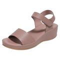 EMAlusher Wedge Sandals Women's Beige Summer Shoes Breathable Ankle Boots Retro Slingback Sandals Roman Style Flip Flops for Women Holiday Sandals Mules Non-Slip Sandals, purple, 5 UK