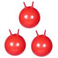 VICASKY 3pcs Jumping Ball Croissant Bouncy Balls for Kids Juguetes Adultos Mini Bouncy Balls Exercise Handles Pig Mini Funnel Kidcraft Playset Jumping Balls Pvc Accessories Red Toy Child