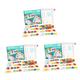 TOYANDONA 3 Sets Alphabet Puzzle Word Wooden Spelling Games Alphabet Puzzle Toy Matching Learning Toy Kids Educational Toy Kids Puzzle Abc Puzzle English Spelling Game Toys Child Letter Tool