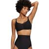 Bügelloser BH TRIUMPH "Shape Smart P", Damen, Gr. 5, N-Gr, schwarz, Microtouch, Obermaterial: 51% Polyamid, 25% Polyester, 24% Elasthan, unifarben, casual, BHs, glättend, wattiertert, tiefer V-Ausschnitt