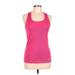 Under Armour Active Tank Top: Pink Activewear - Women's Size Large