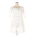 ASOS Casual Dress - Mini: White Solid Dresses - Women's Size 14