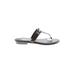 Nine West Sandals: Gray Print Shoes - Women's Size 7 1/2 - Open Toe