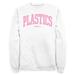 Men's Mad Engine White Mean Girls Collegiate Plastics Graphic Fleece Sweatshirt