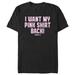 Men's Mad Engine Black Mean Girls I Want My Pink Shirt Back Graphic T-Shirt