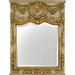 Friedman Brothers Fontainebleau Traditional Beveled Accent Mirror Metal in White/Brown | 54 H x 32 W x 1 D in | Wayfair 7144-L