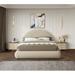 Meridian Furniture USA Bed Upholstered/Polyester in Gray/Black/Brown | 45 H x 69 W x 86 D in | Wayfair RudyBeige-F