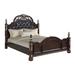 Astoria Grand Anastasie King Tufted Solid Wood and Standard Bed Wood and Upholstered/ in Brown | 71.77 H x 81.38 W x 80.98 D in | Wayfair