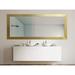 Everly Quinn Glam Bathroom/Vanity Mirror Plastic in Yellow | 35.5 H x 51 W x 0.75 D in | Wayfair 449CECC7092C46FBB56D2B8E35372F23