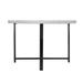 Gracie Oaks Katrisha Dining Table Wood/Metal in Black/Brown/Gray | 30 H x 47.2 W x 47.2 D in | Wayfair DD2630A52E6A4BF8A94C8E1A40EDEE02