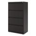 Alera® 30 Wide 4 -Drawer File Cabinet Metal/Steel in Black | 52.5 H x 30 W x 18.63 D in | Wayfair 25483