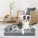 Tucker Murphy Pet™ Extra Large Dog Bed Polyester in Gray/White | 7.5 H x 39.4 W x 23.6 D in | Wayfair 5B9AA6F6CE5543E497E50FA3B3F6859C