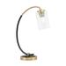 Ivy Bronx Guile Stainless Steel Desk Lamp Glass in Black/Yellow | 18.25 H x 5.75 W x 5.75 D in | Wayfair 81DE3408B99849D79D080CEDDEABF38D