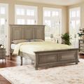 Alcott Hill® Brissa Solid Wood Platform Bed Wood in Gray | 52.8 H x 65 W x 79.1 D in | Wayfair B6234F2ECB714E4795834597D67C9179