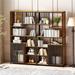 17 Stories Carissima Bookcase Wood/Metal in Black/Brown | 68.9 H x 34.45 W x 15.75 D in | Wayfair A4A09A65B0384690ABBD8F3588C94D21