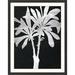 Wendover Art Group Silver Leaf Palm 1 - Picture Frame Graphic Art Paper in Black/Gray/Green | 48 H x 38 W x 1 D in | Wayfair PG1901