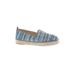 Sam Edelman Flats: Blue Stripes Shoes - Women's Size 8 - Almond Toe