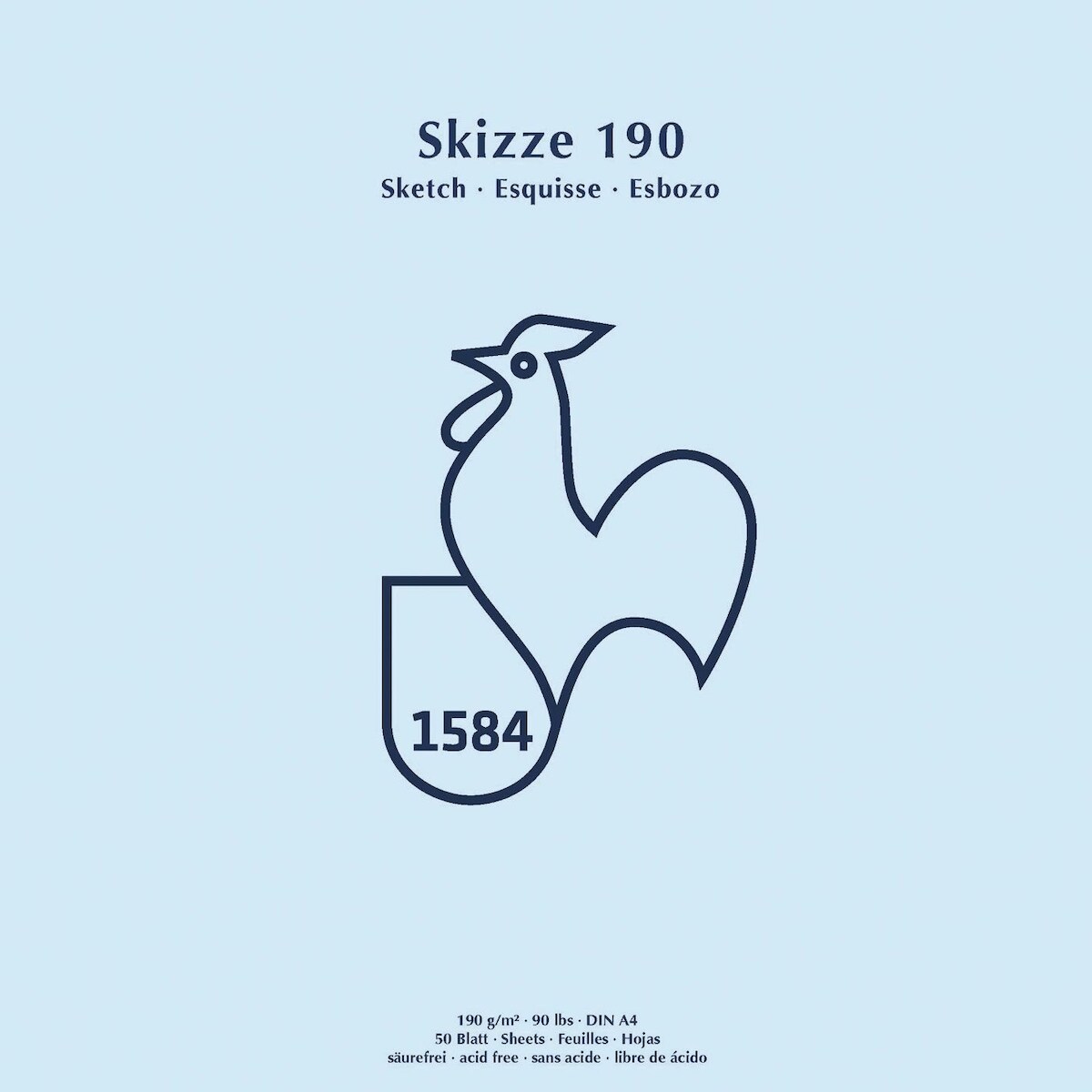 Hahnemühle 60127432 Skizzenblock - A4, 190 g/qm, 50 Blatt Image