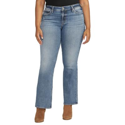 Silver Jeans Women's Suki Bootcut Jean (Size 26-33) Light Wash, Denim,Elastine,Poly + Cotton