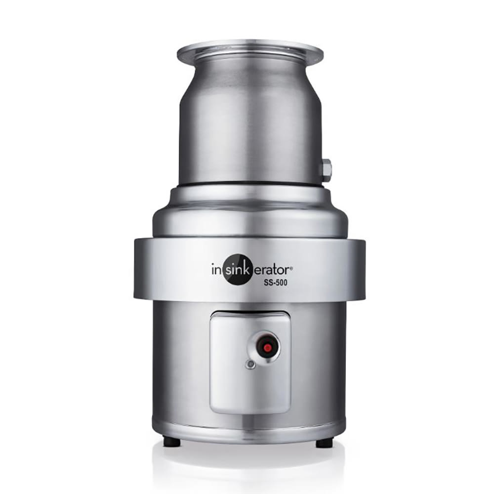 InSinkErator SS-500-12B-MRS 230/3 Disposer Pack, 12-in Bowl, Sleeve Guard, Reverse Switch, 5-HP, 230/3