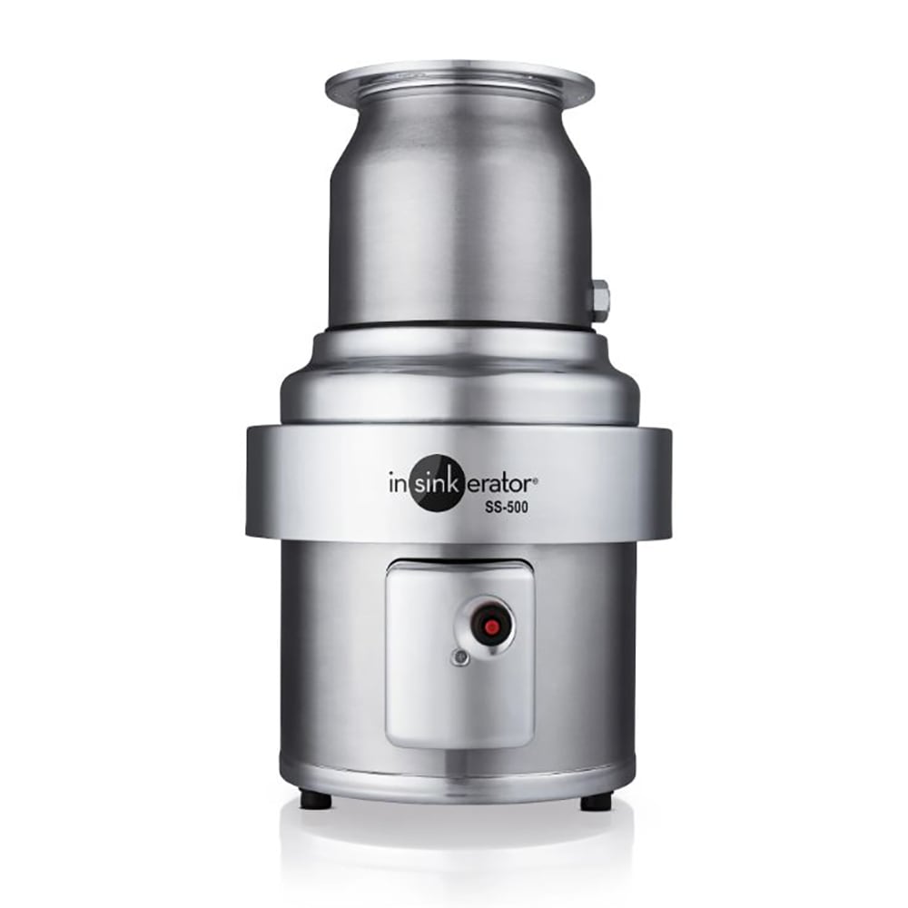 InSinkErator SS-500-7-CC202 460/3 Disposer Package w/ #7-Adapter & CC202 Panel, 5-HP, 460/3 V, Stainless Steel