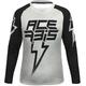 Acerbis J-Kid Blizzard Kids Motocross Jersey, black-grey, Size M