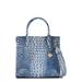 Caroline Croc Embossed Leather Satchel