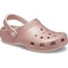 Hausschuh CROCS "Classic Glitter Clog, Badesandale", Damen, Gr. 37, rosa (rosa glitter), Croslite, Glitzer, modisch, Schuhe, Sommerschuh, Schlappen, Schlupfschuh mit Glitzer verziert