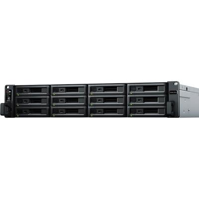 SYNOLOGY NAS-Server "RS3621RPxs 12-bay NAS-Rack", silber (schwarz, silberfarben), B:48,2cm H:8,8cm T:72,4cm, NAS-Server