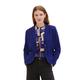 TOM TAILOR Damen Basic Cosy Blazer mit Taschen , crest blue melange, S