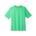 Brooks Damen Laufshirt HIGH POINT SHORT SLEEVE Kurzarm, grün, Gr. 36