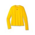 Brooks Damen Laufshirt HIGH POINT SHORT SLEEVE Kurzarm, gelb, Gr. 42